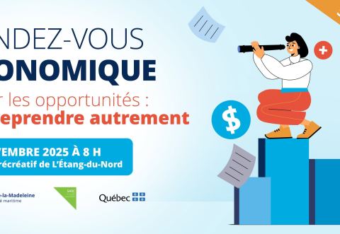 Poster: Rendez-vous économique - 5e édition, Centre récréatif de L'Étang-du-Nord, Tuesday, November 4