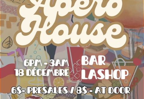 Poster: Apero shop #2, Taverna, Wednesday, December 18
