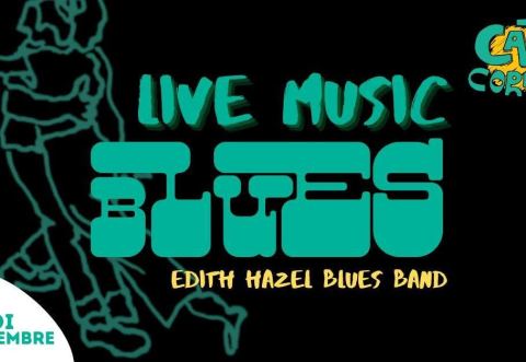 Poster: Cat's Corner Blues Social - Edith Hazel Blues Band, Cat’s Corner, Saturday, September 12