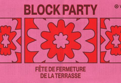 Poster: BLOCK PARTY - Fermeture de la terrasse du Café, 6 Place du Marché, Thursday, October 29