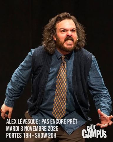 Poster: Alex Lévesque, Café Campus / Petit Campus, Tuesday, November 3