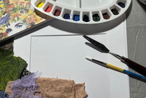 Poster: Atelier Découverte : Aquarelle et technique mixte