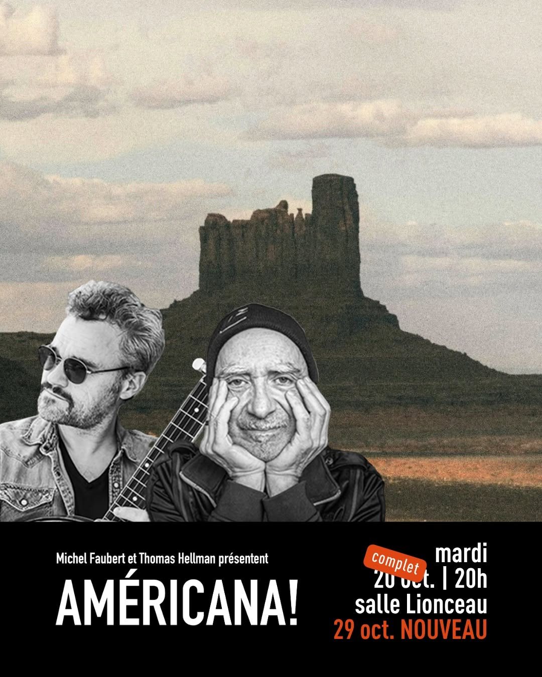 Affiche : Américana! – Michel Faubert et Thomas Hellman