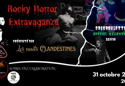 Poster: Rocky Horror Eleganza - Halloween - Le Chapeau, Le Chapeau, Saturday, October 31