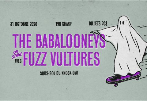 Poster: The Babalooneys + Fuzz Vultures HALLOWEEN, Knock-Out, Saturday, October 31