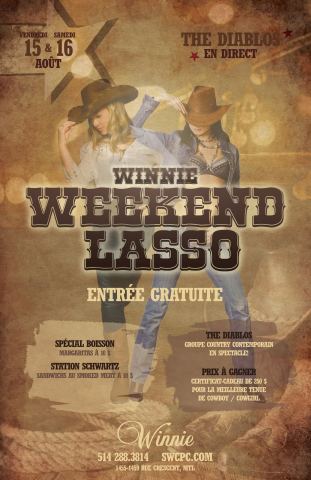 Poster: LASSO WEEKEND 🤠 15 & 16 AOÛT 🎉