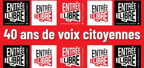 Poster: 40 ans du journal Entrée Libre, Café 440, Monday, November 9