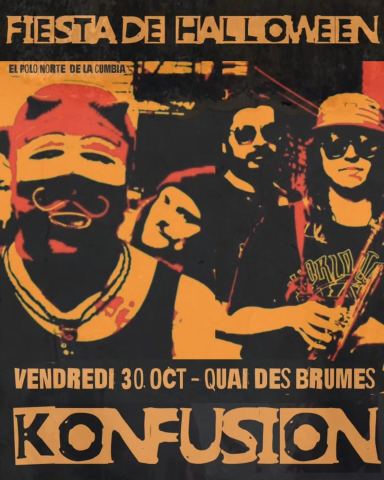 Poster: Fiesta de Halloween, Quai des Brumes, Friday, October 30