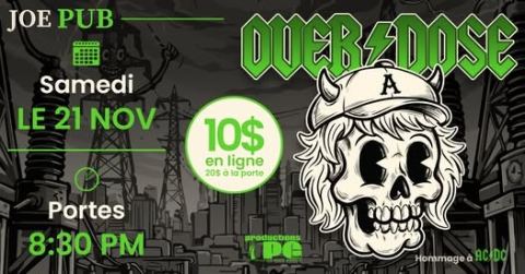 Poster: Overdose – hommage à AC/DC