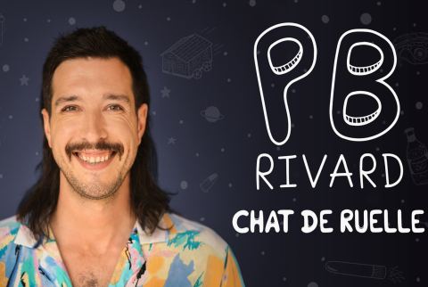 Poster: PB Rivard Chat de Ruelle - Humour