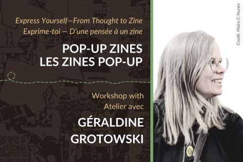 Poster: NOUVELLE DATE — Exprime-toi :Atelier de fabrication de zines pop-up