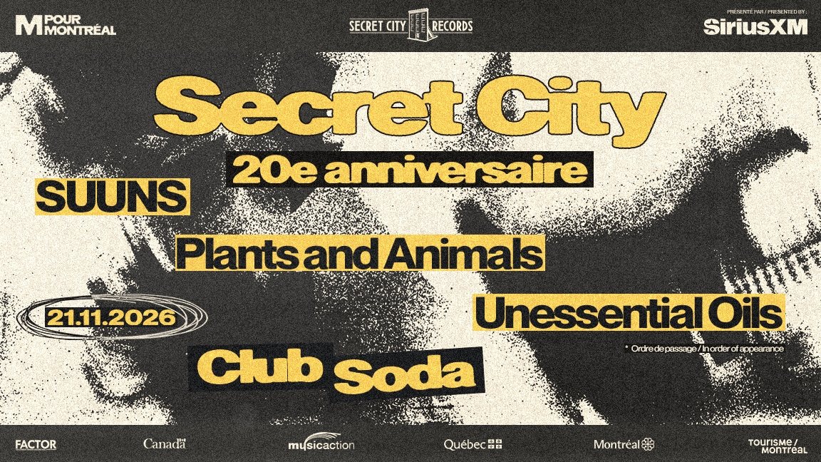 Affiche : Secret City – 20e anniversaire
