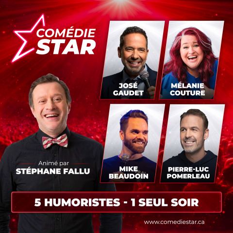 Poster: Gala comédie star — Édition 2027, Théâtre du Vieux-Terrebonne, Friday, January 29