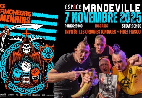 Poster: Les Ramoneurs de Menhirs + Les Ordures Ioniques + Fidel Fiasco