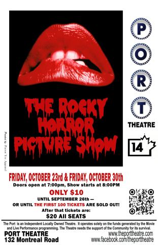 Poster: Rocky Horror Picture Show, October 30th Show