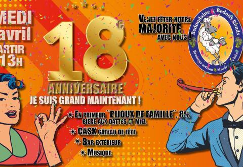 Poster: 18e anniversaire du Bedondaine et Bedons Ronds, Bedondaine et Bedons Ronds, Saturday, April 29