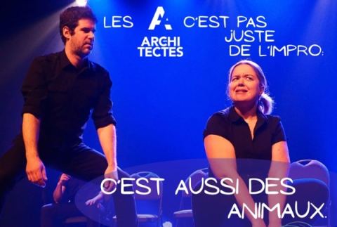 Affiche : Les Architectes — Impro à votre service