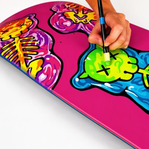 Poster: Dessin sur skateboard, Complexe aquatique, Sunday, October 25