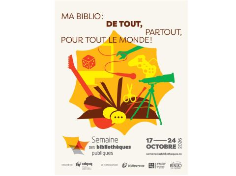 Poster: Club d'écriture édition Semaine des bibliothèques publiques