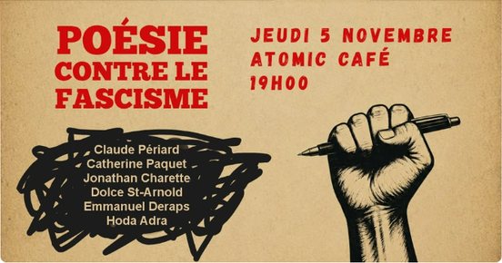 Affiche : Poésie contre le fascisme