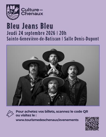 Poster: Bleu Jeans Bleu, Salle Denis-Dupont, Friday, December 11