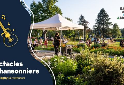 Poster: Spectacles de chansonniers - Vendredis soirs, Parc Lagny, Friday, August 28