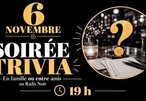 Poster: Soirée Trivia au Radis Noir, Radis Noir, pub nordique et café, Friday, November 6