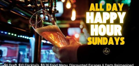 Poster: All Day Happy Hour Sundays