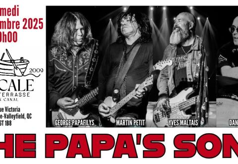 Poster: THE PAPA'S SONS au BAR-TERRASSE LA CALE