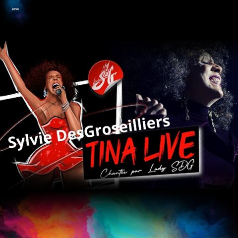 Poster: Tribute to Tina Turner, — Tina Live by Sylvie DesGroseilliers, Théâtre Lac-Brome, Friday, March 5
