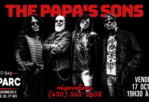 Poster: THE PAPA'S SONS au Bistro-Bar du Parc, Saint-Jérôme