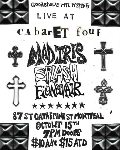 Poster: Mad Iris + Fionavair + Splash