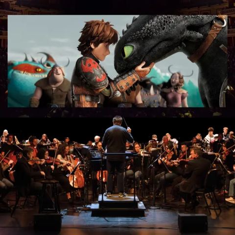 Poster: How to Train Your Dragon 2 en concert, Piano nobile de la Salle Wilfrid-Pelletier, Friday, January 29