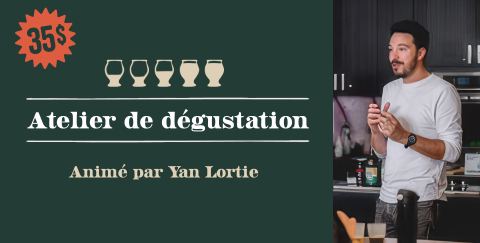 Poster: Atelier de dégustation de bières avec Yan Lortie