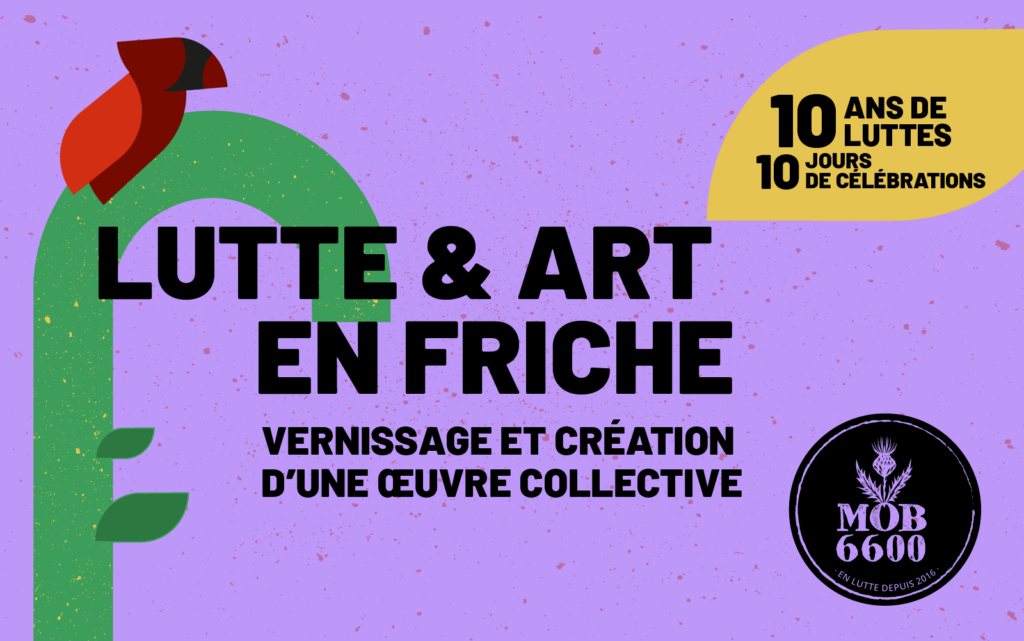 Affiche : MOB 6600 — En lutte depuis 2016