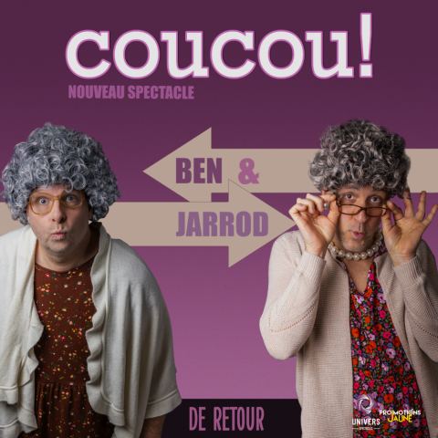 Poster: Ben et Jarrod — COUCOU !, Théâtre Belcourt, Saturday, October 23