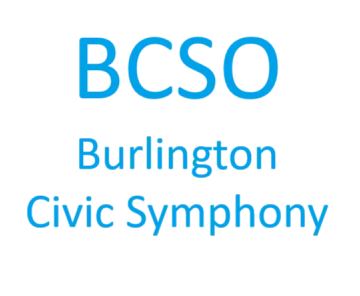 Poster: Burlington Civic Symphony Concert, McCarthy Arts Center (Saint Michael's College), Saturday, November 7