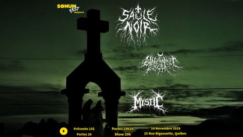 Poster: Saule Noir avec Black Market Fossil et Mystic