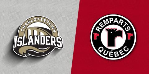 Poster: Les Islanders de Charlottetown c. Les Remparts de Québec