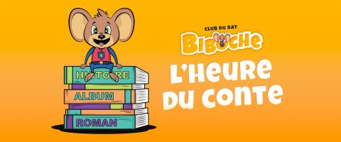 Poster: Conte du rat Biboche (3 à 6 ans), Bibliothèque | 150, boul. du Séminaire, Sunday, November 15