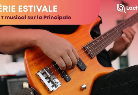 Poster: 5 à 7 musical sur la Principale | 2025, Rue Bellingham, au coin de la rue Principale, Thursday, August 14