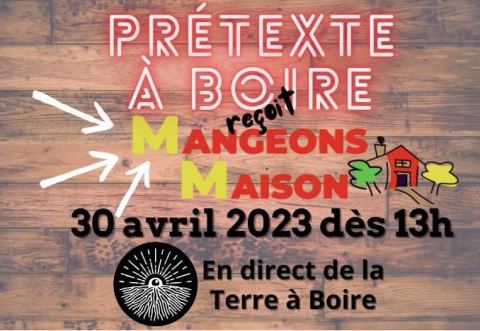 Affiche : Prétexte à boire - podcast local, Terre à boire, dimanche 30 avril