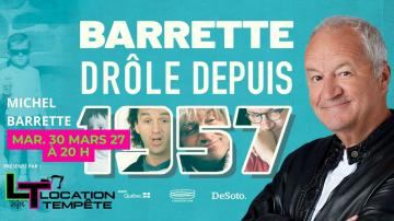 Poster: MICHEL BARRETTE, Salle Jean-Marc-Dion, Tuesday, March 30