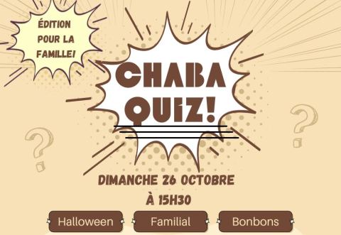Poster: ChabaQuiz édition familiale