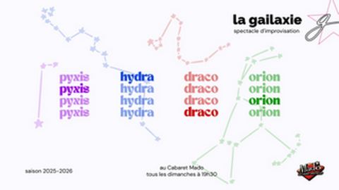 Poster: Ligue d'impro Gailaxie