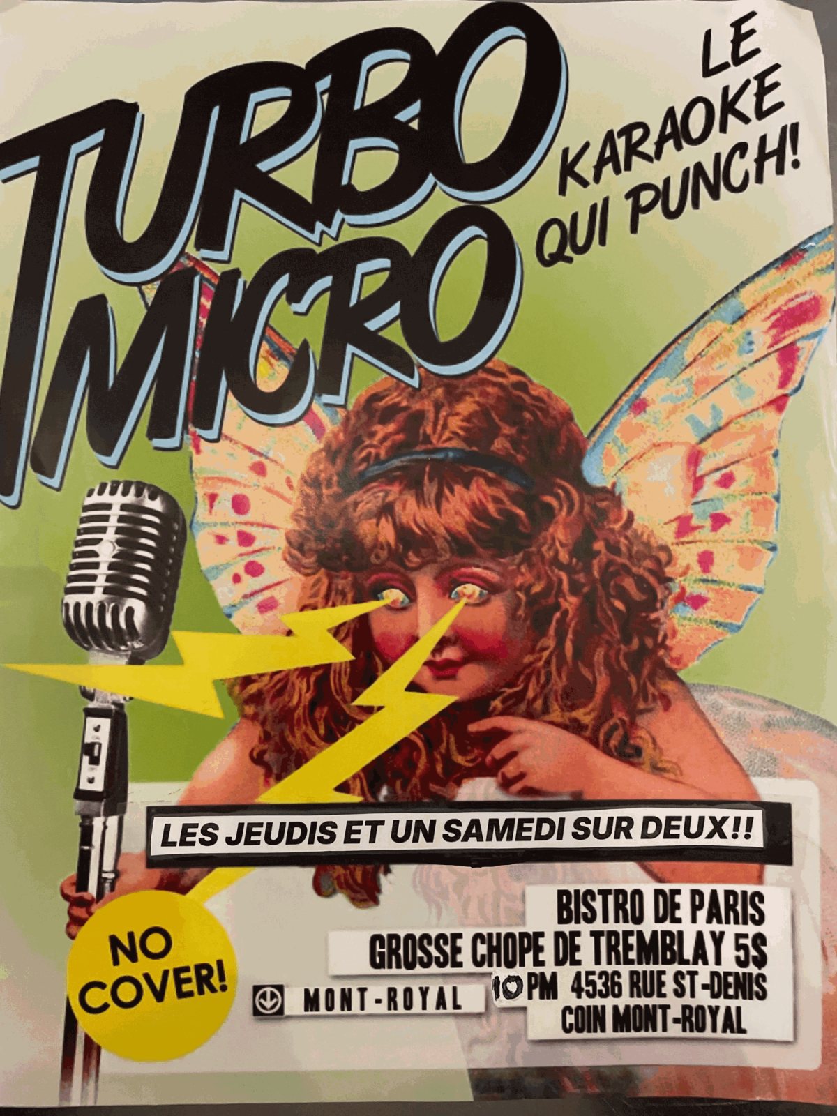 Affiche : Turbo Micro : le karaoké qui punch !