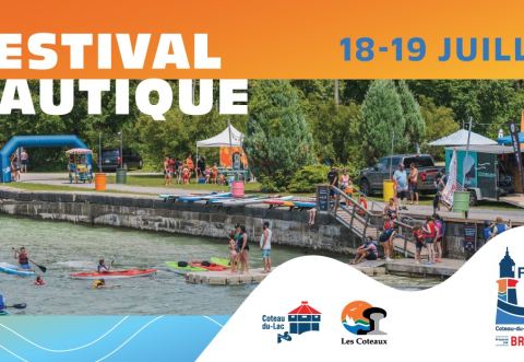 Affiche : Festival Nautique 2026, Parcs Thomas-Monro et Louis-Stanislas-Pariseau (20 chemin du Fleuve, samedi 18 juillet