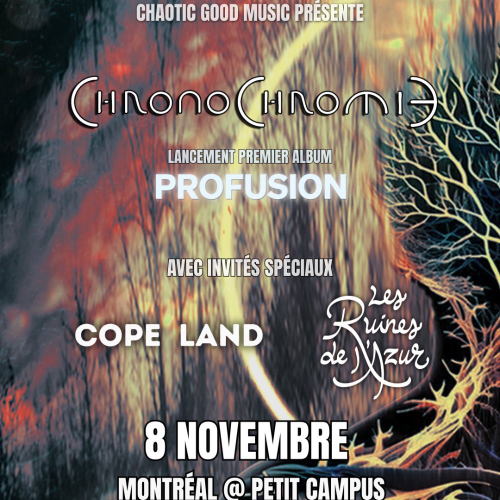 Chronochromie +Cope Land +Les Ruines de l'Azur