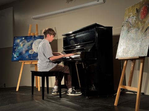 Poster: Concert de Noël des élèves pianistes