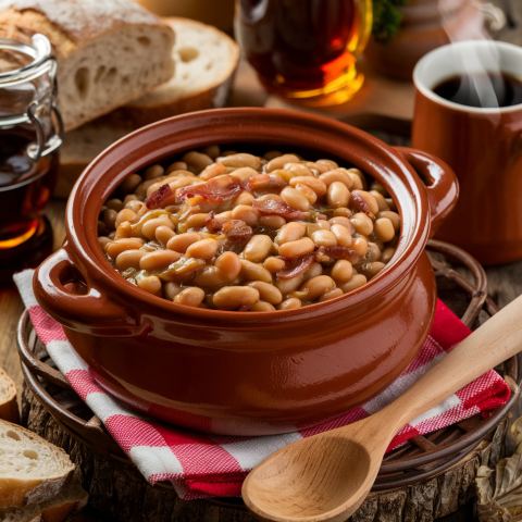 Poster: Souper fèves au lard et jambon 🍽️ & soirée dansante 🎙️💃🏻